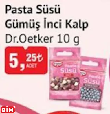 DR.OETKER  PASTA SÜSÜ GÜMÜŞ İNCİ KALP